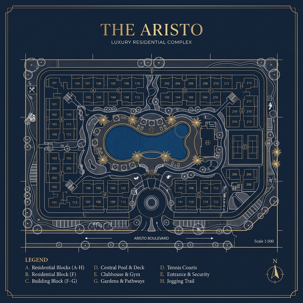 Mặt bằng tổng thể The Aristo