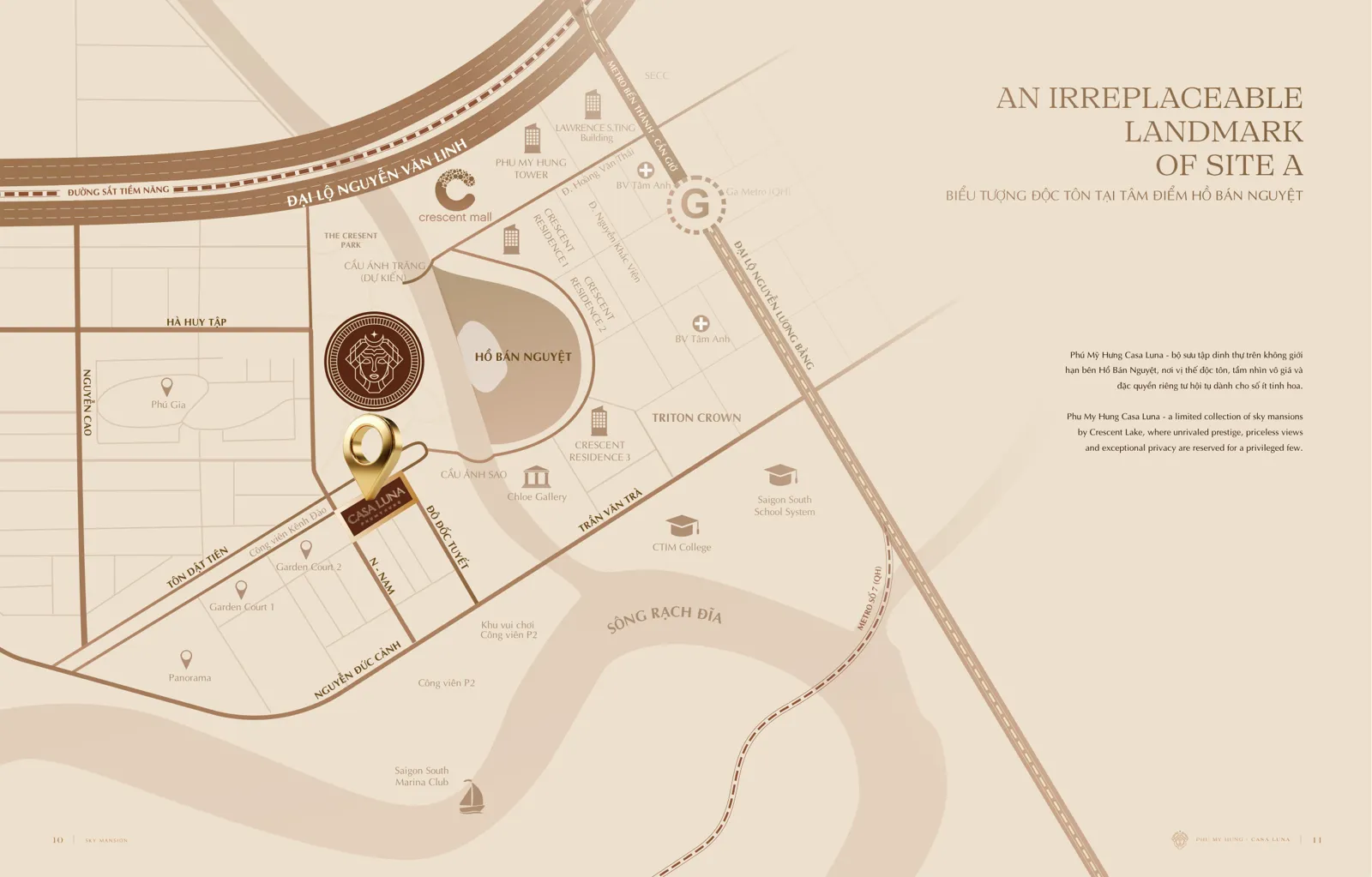 Bản đồ vị trí dự án Casa Luna Phú Mỹ Hưng
